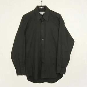 Vintage Givenchy Paris Black Button Up Long Sleeve Blouse Dress Shirt Top